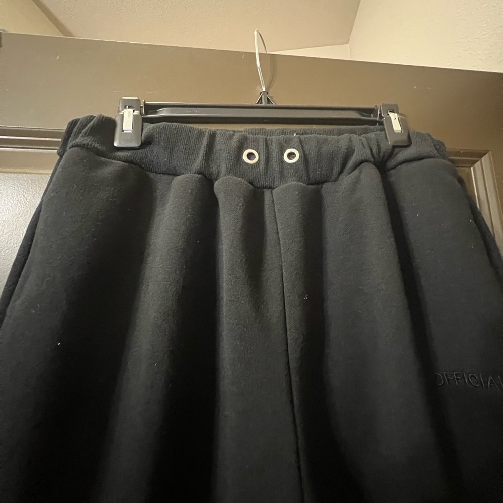 boohooman flared sweats